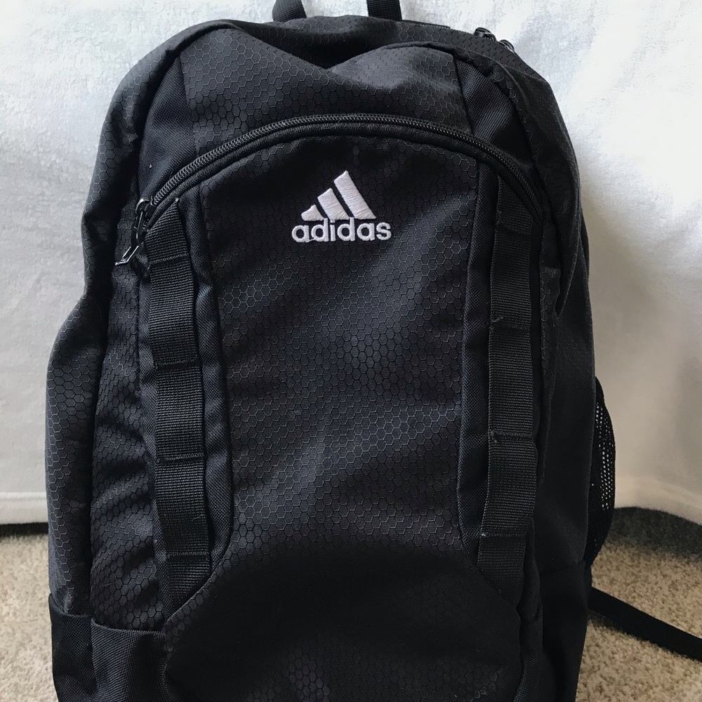 Large Black ADIDAS Backpack 🎒🖤